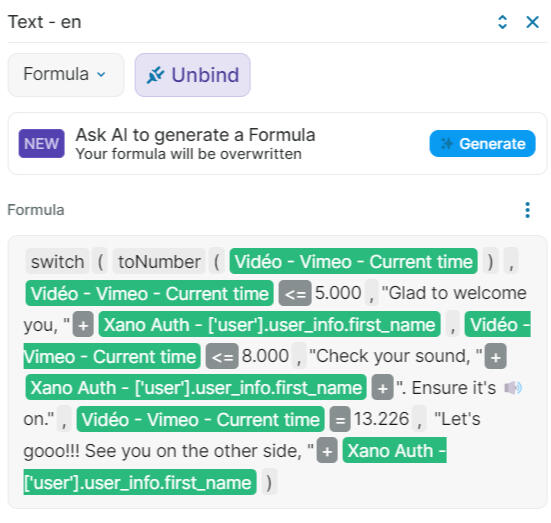 Complex WeWeb Formulas